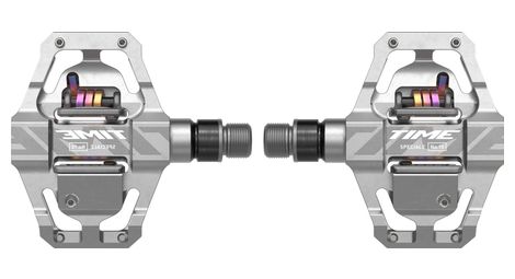 Time speciale 10 kleine cliploze pedalen ruw aluminium zilver