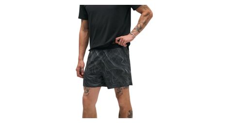 Short Hoka Glide 5in Gris Homme