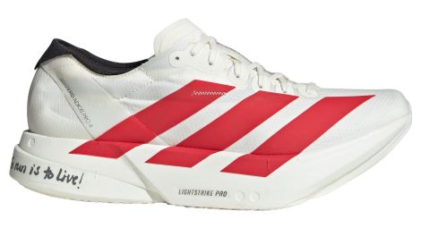 Adidas adizero adios pro 4 running-schuhe weiß/rot herren