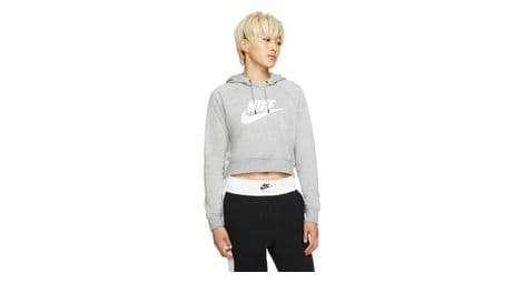 Nike sportswear essential dk grey/white women's hoodie