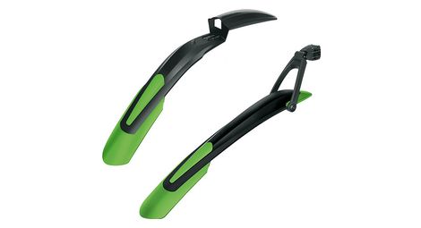 pair of sks shockblade amp x blade set black green mudguards for 29 and 27 5