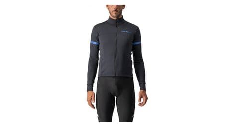 Maillot castelli fondo 2 negro / azul reflejo