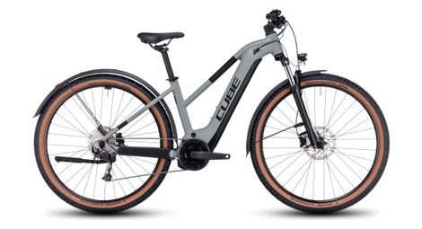 Cube reaction hybrid performance 500 allroad trapeze elektrische hardtail mtb shimano alivio 9s 500 wh 29'' swamp grey green 2023