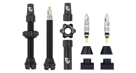 Kit de Valves Tubeless Wolf Tooth Presta Noir