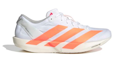 Chaussures Running adidas Adizero Adios 9 Blanc/Orange Femme