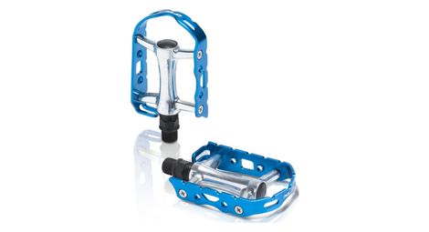 Xlc paire de pedales pd m15 argent bleu