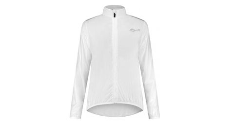 Veste velo pluie vent rogelli emergency - femme - blanc