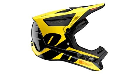 100% aircraft composite yellow full face helmet