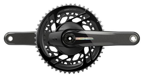 power sensor crankset sram force d2 dub 46 33 teeth 2x12v black without case