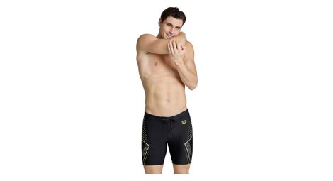 Arena swim mid jammer badeanzug graphic schwarz grün 90 cm