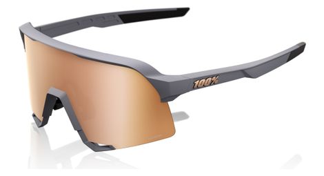 Lentes 100% s3 soft tact grey hiper/ copper mirror