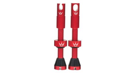 Valvole tubeless peaty's x chris king mk2 42mm rosse