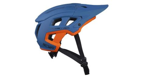 Casco kenny scrambler naranja / azul