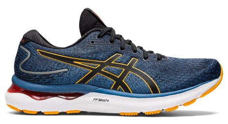 Asics gel nimbus 24 laufschuhe blau orange