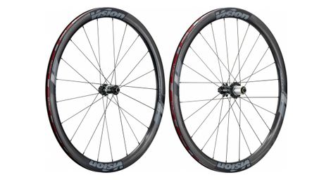 Paire de roues vision metron 40 sl disc carbon tubeless ready 9 12 15x100 9x130 12x142mm