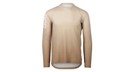 Poc essential mtb lite long sleeve jersey brown gradient