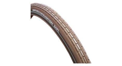 Cst pneu extérieur tradition 28 x 1.75 marron avec lignes réfléchissantes