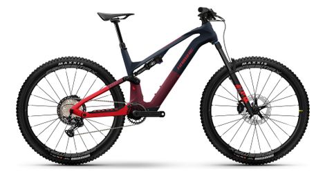 Vtt electrique tout suspendu haibike lyke cf 11 sram gx 12v 430wh 29 bleu rouge 2024