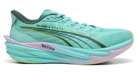 Scarpe da corsa Puma x Hyrox Deviate Nitro 4 verdi da uomo
