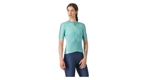 Maillot à manches courtes castelli espresso femme bleu