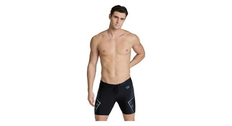 Maillot de baño jammer arena swim mid jammer graphic noir bleu