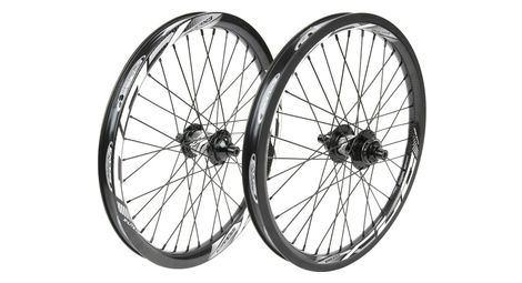 Coppia ruote bmx excess xlc-3 pro 20'' | 10 mm | 36 fori nero