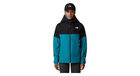 Chaqueta impermeable the north face  p   strong jazzi g  strong   p ore tex 3l turquesa para mujer