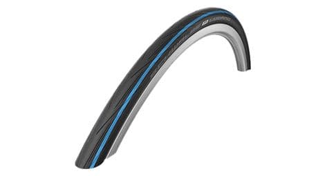 Pneu route 700x25 schwalbe lugano tt noir/bleu tr (25-622)