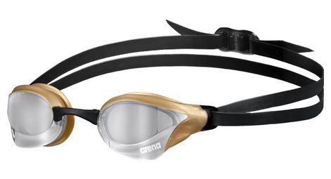 Lunettes de natation arena cobra core swipe mirror argent or