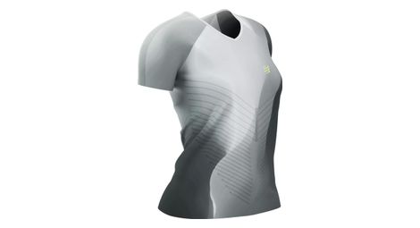 Camiseta de manga corta performance mujer negro / blanco