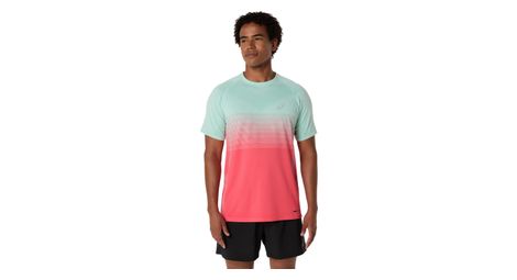 Maglia a maniche corte asics seamless rosso/verde uomo
