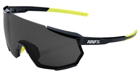 Lunettes 100 racetrap 3 0 noir brillant verres fumes