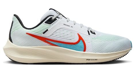 Nike air zoom pegasus 40 running shoes white multi colours
