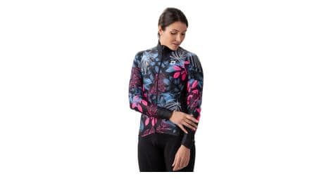 Maillot manches longues femme ale pr r green garden bleu rose