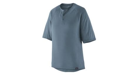 Patagonia cap cool trail bike henley t-shirt blauw