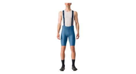 Castelli espresso kurze trägerhose blau metallic xl