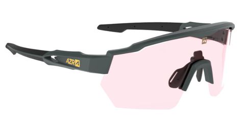 Azr kromic race rx carbono mate/negro / lente fotocrómica rosa iridiscente