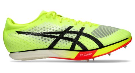 asics metaspeed md paris yellow red unisex track amp field shoes