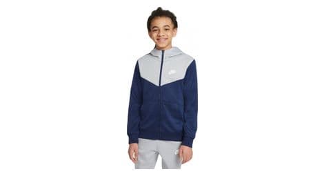 Nike sportswear repeat kid's jas blauw grijs