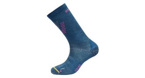Chaussettes merinos femme devold hiking light bleu