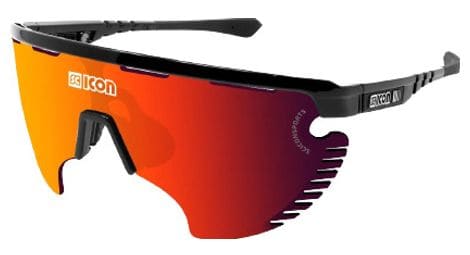 Lunettes scicon aerowing lamon noir brillant / rouge miroir