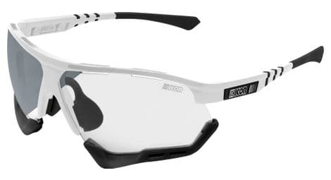 Scicon sports aerocomfort scn xt xl lunettes de soleil de performance sportive (miroir argenté scnxt photocromique/luminosité blanche)