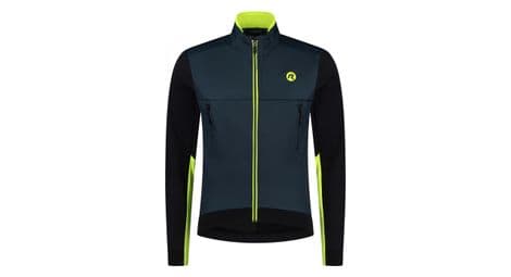 Veste velo hiver rogelli cadence - homme - bleu/noir/fluor