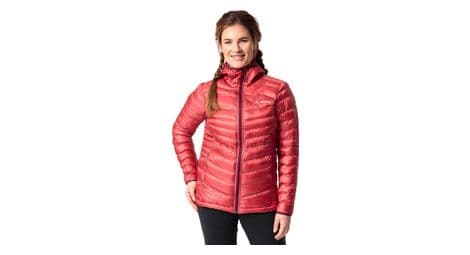 Chaqueta con capucha vaude batura para mujer rojo