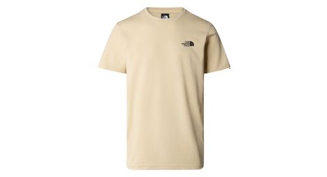 The north face simple dome beige t-shirt s