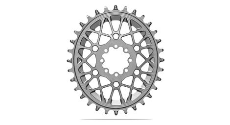 Plateau Ovale AbsoluteBlack Direct Mount 3 mm Offset Sram T-Type Aluminium Argent