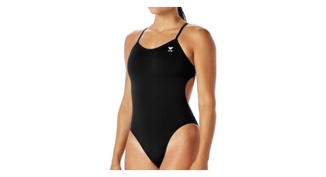 Tyr Solid Cutoutfit Badeanzug Schwarz Frau