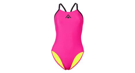 Maillot de bain aquasphere essential wide back broight rose noir