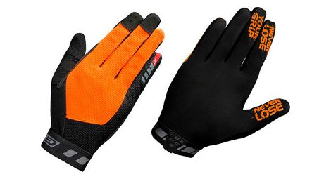 Gripgrab vertical long gloves black orange xl