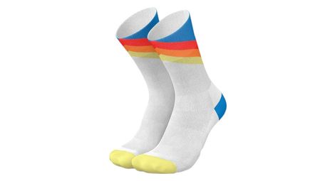 Chaussettes running incylence grades blanc/bleu inferno